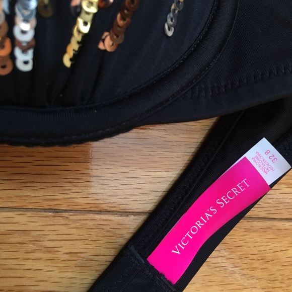 Victoria’s Secret sequins bikini size 32B top - Picture 4 of 4